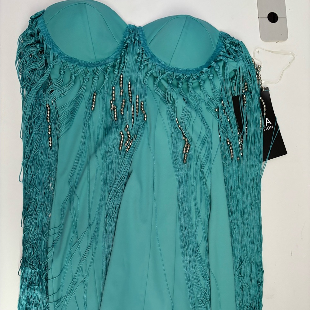 Hera Collection Turquoise Fringe Blouse